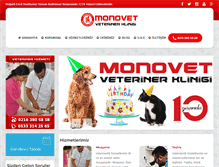 Tablet Screenshot of monovetveteriner.com